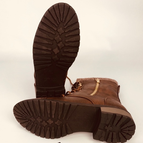 🔥SALE🔥Vegan Leather Wool Lined Hike Boots - Picture 8 of 8